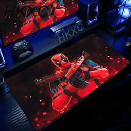 Marvel Deadpool Anime Mouse Pad Office PC Gamer Cabinet Mouse Mat Laptop 900x400 Keyboard Mousepad Extended Desk Mat Cool Carpet