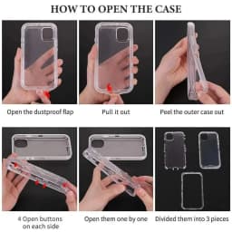 3 IN1 For iPhone 17e 16e 15 14 16PLUS 11 12 13 18 17 Pro MAX MINI Air Heavy Duty Hybrid Rugged Shockproof Armor Hard Phone Cover