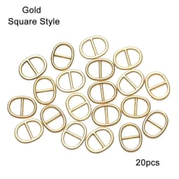 20/40Pcs 5mm/6mm Mini Ultra-small Tri-glide Belt Buckles for Doll Bags Metal Buckles DIY Doll Buttons Shoes Accessories