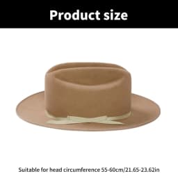 Wool Homburg Cowboy Hats Exotic Hat for Women Men Photo Props Western for Men Women Unisex Wear Headwear