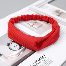 Vintage Suede Soft Cross Knot Elastic Headband for Women Girls Summer Soild Color Turban Bandanas Hair Bands Hair Accessories