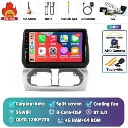 Android 16 Carplay Auto Screen Car Radio Multimedia Player For Opel Combo Corsa Tigra 2001-2011 Autoradio Stereo 2Din Head Unit