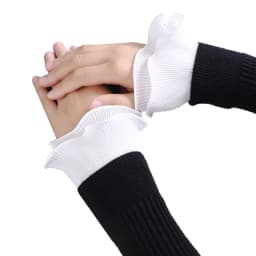 Gothic Retro Black Detachable Sleeve Fake Cuffs Multi Layer Lace Patchwork Princess Sweater Decorative Wristband Dropshipping