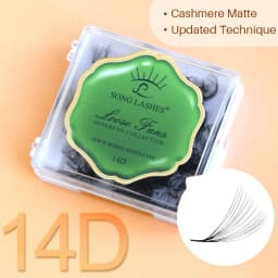 NEW Song Lashes Promade Fans Pointy Base Loose Fans Sharp Thin Root Korea PBT Material 500 Fans