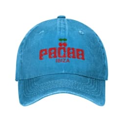 Preppy Cherry PACHA IBIZA Baseball Cap Unisex Washed Cotton Denim Hats Outdoor Travel Sun Protecter Cap Snapback Hat All Season