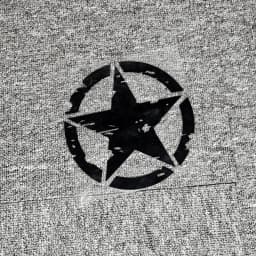 Broken Five-Pointed Stars Car Stickers War Damaged Reflective Decals For Motorcycle Helmets Fuel Tank Cap Trunk Bumper