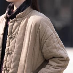 Johnature Women Chinese Style Linen Parkas Solid Color Stand Long Sleeve Winter Coats 2025 New Button Plus Cotton Warm Parkas