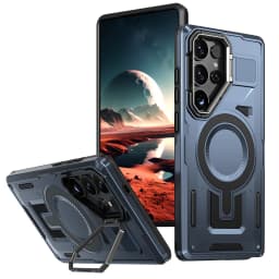 For MagSafe Magnetic Phone Case with Camera Frame Stand For Samsung Galaxy S26 Plus S25 S24 S23 FE S22 Ultra A56 A36 A26 A16 A06