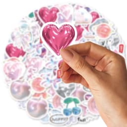 46pcs Love Balloon Cute Graffiti Stickers Decorated Notebook Water Cup Diary Suitcase Guitar Classic Toy Scrapbook DIY Decal