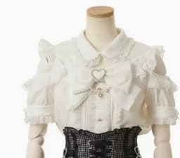 Japanese Liz New Summer Lace Edge Leather Ring High Waist Pleated Skirt Ribbon Bow All-match Short Skirts Big Bow Lolita Blouses