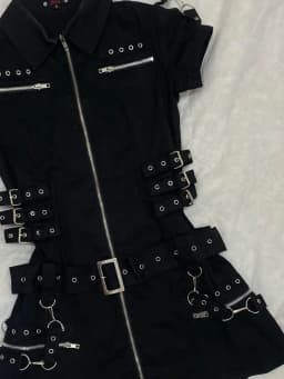 Premium Slim Dark Casual Dresses Japanese Unique Half Sleeve Minority High Street Robe Personalized Y2K Goth Punk Style Vestidos