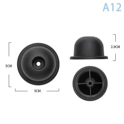 1Pcs Black Replacement Plastic Stud Luggage Feet Pads Baggage Stud Foot Feet Pads For All Suitcase Bags Luggage Stand Feet 2025