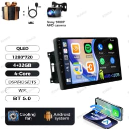Android 15 Car Radio For Jeep Wrangler 3 JK 2007 - 2018 Head Unit Wireless Carplay Auto GPS QLED DVD Multimedia Navigation BT