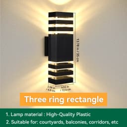 Outdoor Wall Light E27 LED Bulb Wall Light IP65 Waterproof Decor for Stairs Facade Lights Fixture Home Decor Lamp Wall Lighting