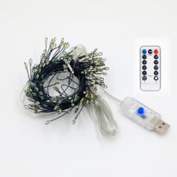 13key Remote Control 5V DC LED Firecracker Weaving String Light USB Battery Powered Fairy Lights for Wedding Christmas Festival