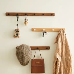 Hanging clothes rack, wall mounted black walnut wood, entrance hall, entrance door, clothes hanger, hat, clothes hook