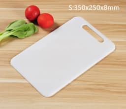 New Plastic Cutting Board,Chopping Board Fruit Vegetable Food Grade PE,Thickened,Mildew Proof,Kitchen Accessories,White