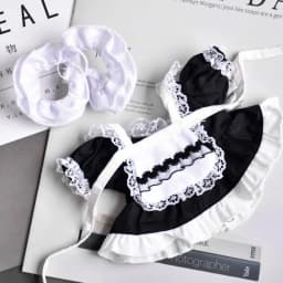 20cm Cotton Doll Clothes, Cute Pattern Maid Dress, Suitable For 18-20cm Plush Toys, Diy Dress-Up Props