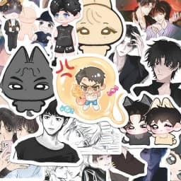 50PCS Drama Revenged Love Stickers Set - Chi Cheng & Wu Suowei Cartoon Decorative Sticker Fans Gift