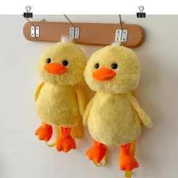 Kawaii 33cm Yellow Duck Plush Backpack Cute Cartoon Stuffed Animal Soft Schoolbag For Girls Childrens Day Gift Idea