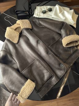 Original Winter Jacket Women's Black Faux Leather Jacket Warm Streetwear Outwear Elegant Warmth Coat Ladies Jackets Coat Tops