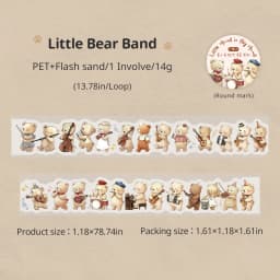 Journal GO 3cmx2m Cute Animals Tape Stickers for Collage Junk Journal Landscape Materials Journal Mobile Phone Laptop diy Decals