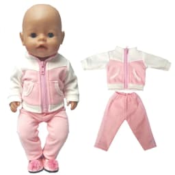 Doll Winter Clothes Fits for 17 Inch Baby Doll Kitty Outfit Set for 40cm Reborn Baby Doll Coat Hoodie Suit for Toy Wear