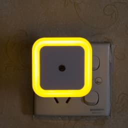 EU/US/UK Plug Mini LED Night Light 110V/220V Square Shape Wall Lamp Sensor Control Energy Saving Light For Room Stairs Corridor