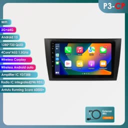 Hizpo Car Intelligent Systems Smart Stereo for VW Volkswagen Golf 6 2008-2016 GPS Radio Wireless CarPlay Android Auto 6115 4G