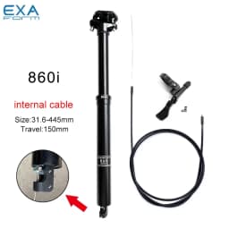 KS EXAForm 860i 30.9 31.6mm Hydroyl Seat Post Height Adjustable Seat Tube Dropper Internal Cable Remote with Suspension