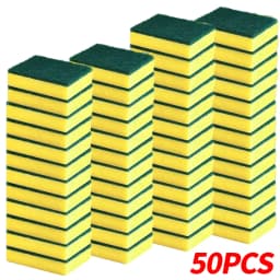 Double Sided Magic Sponge for Motorcycles, Pots, and Kitchens - Heavy-Duty Grease Cleaning Sponge