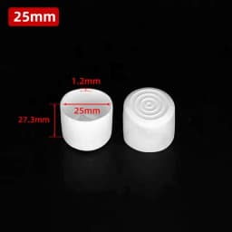 10mm-50mm Round White End Cap Silicone Rubber Blanking Stopper Cover
