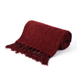 Battilo Chenille Throw Blanket With Fringe Tassels Decorative Lightweight Sofa Blanket Soft Cozy Knit Throws for Spring Decor