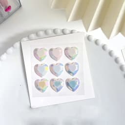 Stationery Phone Laptop 3D Crystal Diamond Sticker Love Heart Rhinestone Bling Decorative Sticker DIY Children Toys