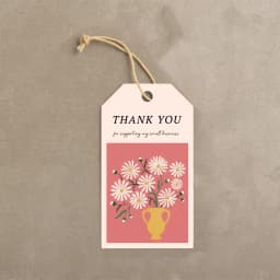 50pcs Hanging Greeting Cards Thank You For Supporting My Small Bussiness DIY Packaging Supplies Label Tag Gift Box Decoration