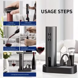 Electric Wine Bottle Opener Automatic Red Wine Corkscrew Wine Opener Wine Tools Kitchen Products Performance Plastic