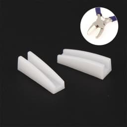 2Pcs Nylon Jaw Pliers Replacement Head Craft Plat Nose Pliers Head DIY Tools for Beading Looping Jewelry Making