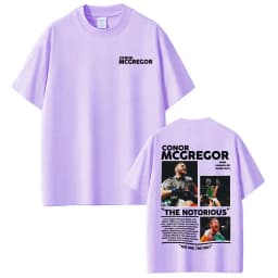 Conor Mcgregor The Notorious Merch T Shirts Men's Clothes Harajuku Cool High Street T-shirts 100% Cotton Loose Oversized T Shirt