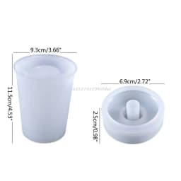 Aromatherapy Bottle Silicone Mold Lotion Bottle Soap Dispenser Resin Mould for DIY UV Epoxy Handmade Home Decors Storage Tank