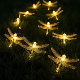 1PC 10 LED Dragonfly Fairy Lamp Battery Powered For Home Garden Wedding Party Decor