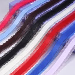 5Yards/Roll Pleated Stretch Lace Trims Ribbons Ruffled Elastic Band Baby Hairband Belt Shoes Decorative Tapes DIY Craft Supplies