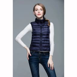 Slim Women Down Vests Spring Autumn Ultra Light Coat Sleeveless Duck Down Coat Stand-up Collar Waistcoat Portable Vest Female