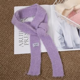 Multi-material Color Blocking Stripe Scarf Decoration Knitted Irregular Tassel Scarves Women Autumn And Winter Soft Scarf