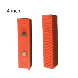 2pcs 4/6 Inch Bench Vice Jaw Pads Magnetic Vise Protection Strip For Holding Wood Metal Mill Clamp Drill Press Accessories