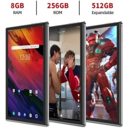BDF Android Tablet Pc 10.1 Inch Octa Core 8GB RAM 256GB ROM 4G LTE 5G Phone Call Dual SIM Tablets 8000mAh Metal Shell Android 13