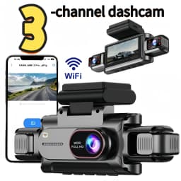3-4 Channel WiFi Dash Cam, 1080P Full HD, APP WiFi Control, 3.5" Screen, HD Night Vision, 24H Parking Surveillance