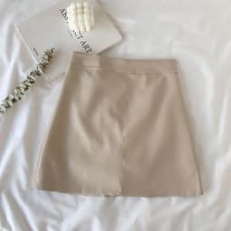 Solid Zipper Wrap Hip Leather Skirt Autumn Winter New Korean High Waist Mini Skirt Female Chic Sexy Club A-line Pu Skirts Women