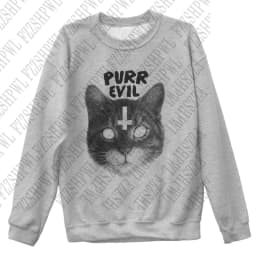 Retro Chic Casual Sweatshirt Classic Personality Bizarre Cat Print Pullover Fashion Winter High Street Hip Hop Y2K Punk Hoodie