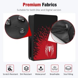 Console Protective Cover Waterproof Dust Proof Cover Precision Cut Dustproof Protector for Playstation 5 Disc/Digital Version