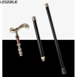 Elegant Luxury Walking Stick Men Decorative Walking Cane Women Bronze Handle Noble Pattern Fashionable Vintage Cane
